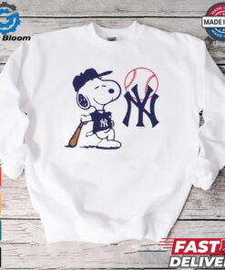 Snoopy Peanuts New York Yankees MLB baseball shirt