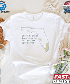 South Florida According To Tallahassee Circa 1956 Shirt