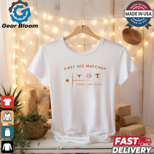 Texas Longhorns vs. Tennessee Football First SEC Game Matchup T Shirt