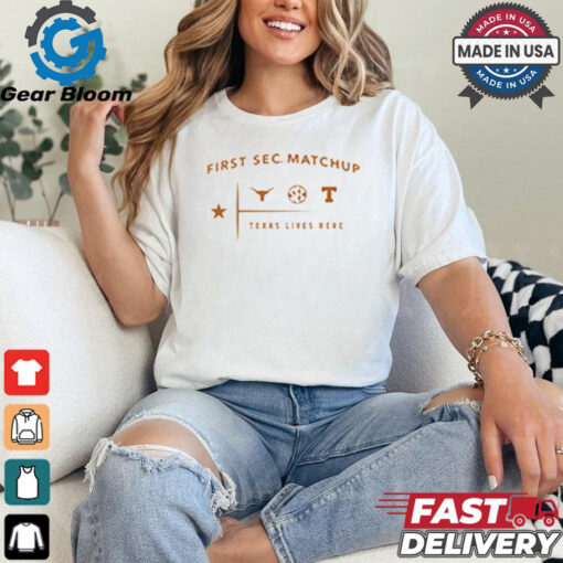 Texas Longhorns vs. Tennessee Football First SEC Game Matchup T Shirt