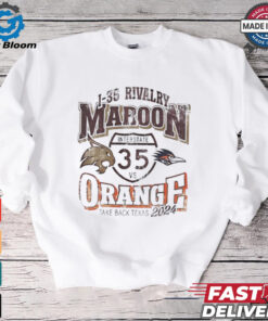 Texas State Bobcats vs UTSA Roadrunners 1 35 rivalry Maroon vs Orange take back Texas 2024 shirt