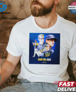 Thank You, Craig Counsell Milwaukee Brewers MLB Player Poster t shirt