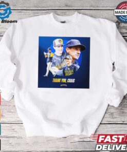 Thank You, Craig Counsell Milwaukee Brewers MLB Player Poster t shirt