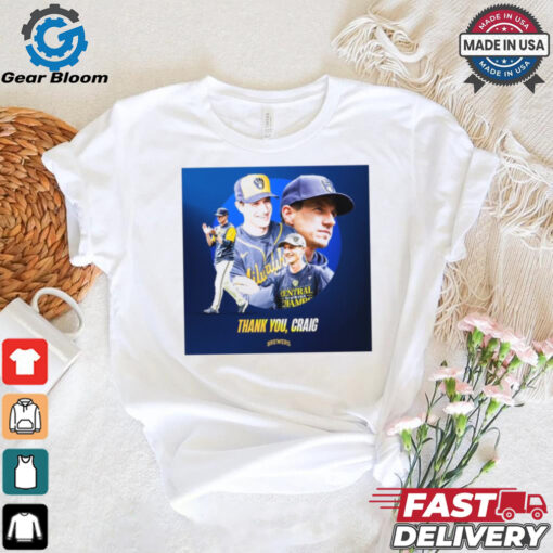 Thank You, Craig Counsell Milwaukee Brewers MLB Player Poster t shirt