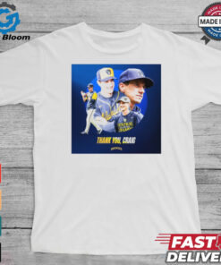 Thank You, Craig Counsell Milwaukee Brewers MLB Player Poster t shirt