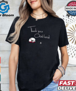 Thank You Oakland Athletics California t shirt
