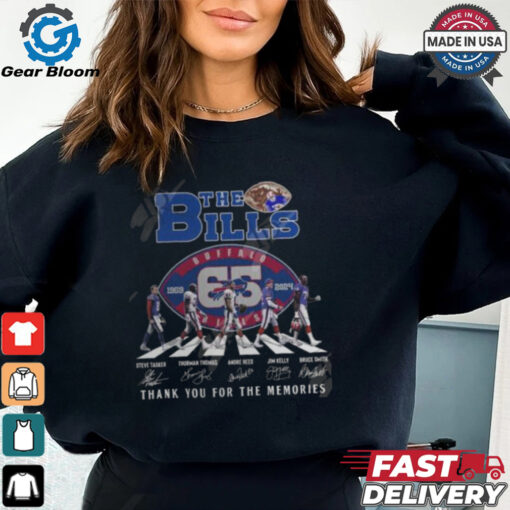 The Bills 65 Years Of 1959 2024 Thank You For The Memories T Shirt