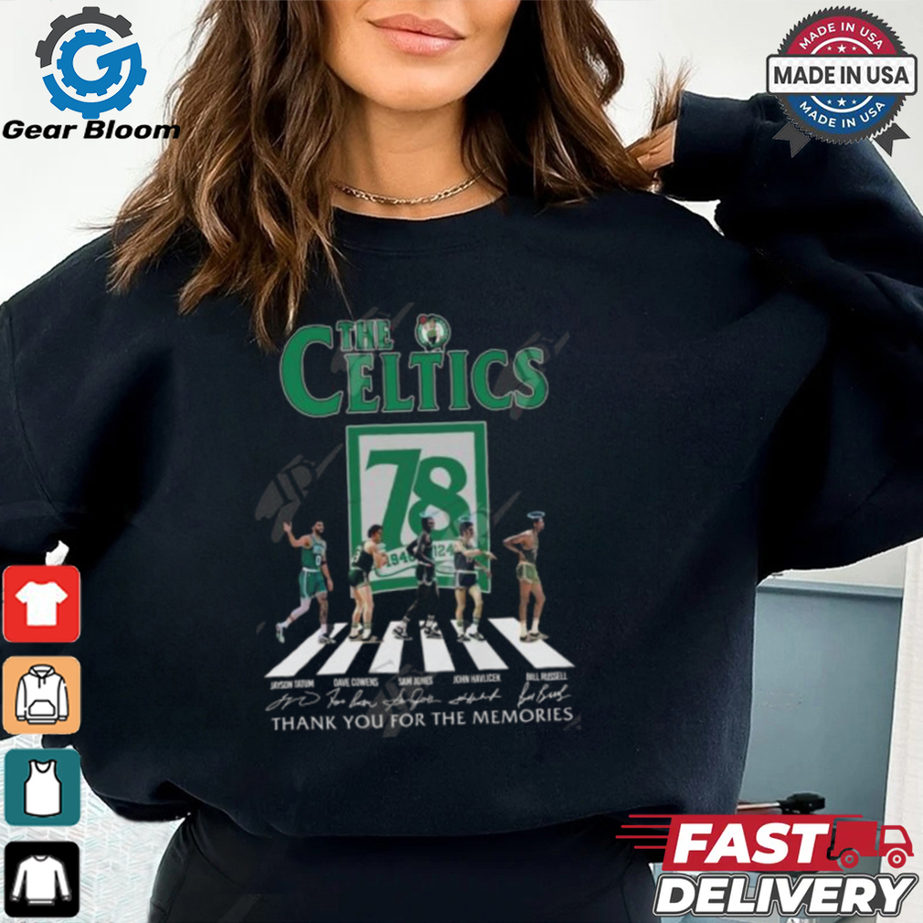 The Celtics 78 Years Of 1968 2024 Boston Celtics Thank You For The Memories T Shirt The Celtics 78 Years Of 1968 2024 Boston Celtics Thank You For The Memories T Shirt