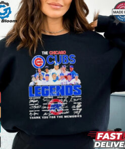 The Chicago Cubs Legends Thank You For The Memories T Shirt