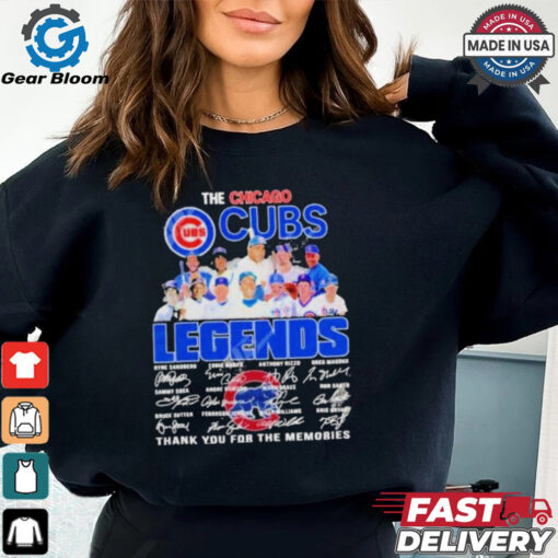 The Chicago Cubs Legends Thank You For The Memories T Shirt