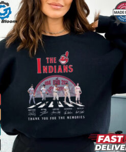 The Indians Abbey Road 130 Years Of 1894 2024 Thank You For The Memories Signatures Shirt