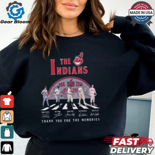 The Indians Abbey Road 130 Years Of 1894 2024 Thank You For The Memories Signatures Shirt