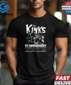 The Kinks 2024 61st anniversary thank you for the memories shirt