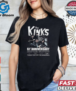 The Kinks 2024 61st anniversary thank you for the memories shirt