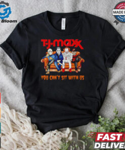 Tj Maxx club you can’t sit with us Voorhees Myers Pennywise and Krueger Halloween shirt