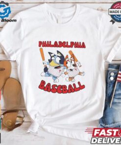 Toddler Bluey Philadelphia Phillies Baseball shirt