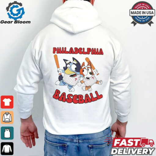 Toddler Bluey Philadelphia Phillies Baseball shirt