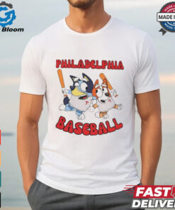 Toddler Bluey Philadelphia Phillies Baseball shirt