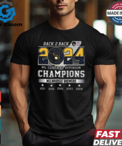 Top Milwaukee brewers 2024 national league central division champs back to back 2024 shirt