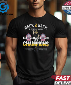 Top Milwaukee brewers back 2 back nl central division champions 2024 shirt