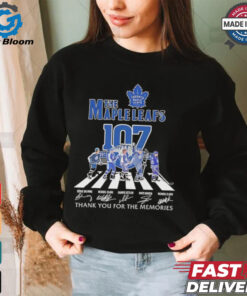 Toronto Maple Leafs 107th Anniversary 1917 2024 thank you for the memories signatures shirt