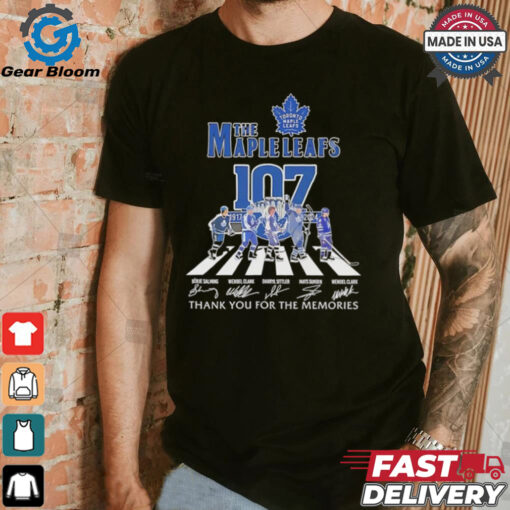 Toronto Maple Leafs 107th Anniversary 1917 2024 thank you for the memories signatures shirt