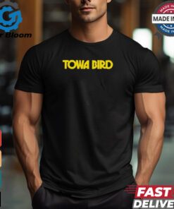 Towa Bird Wearing Towa Bird Rat Race Logo t shirt