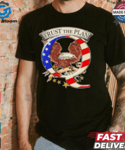 Trust the plan Qanon American flag Eagle shirt