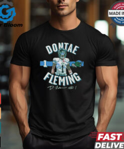 Tulane Green Wave Dontae Fleming #1 Signature t shirt