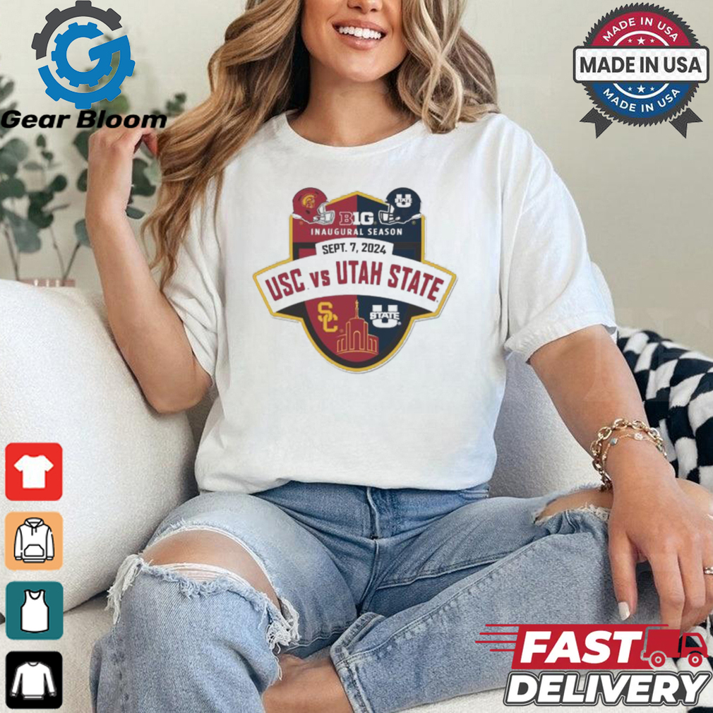 USC Trojans vs Utah State Aggies Big 10 Inaugural Season September 7, 2024 Shirt USC Trojans vs Utah State Aggies Big 10 Inaugural Season September 7, 2024 Shirt