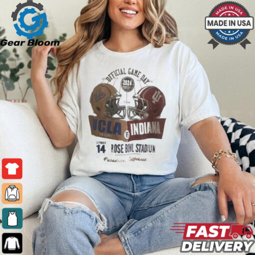 Ucla Bruins vs Indiana Hoosiers 2024 Official Game Day Sep 14 Rose Bowl Stadium Pasadena,California shirt