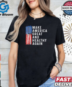 Vintage Usa Flag Make America Healthy And Great Again Maha T Shirt