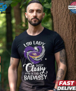 lsu lady classy and a tad badassy shirt