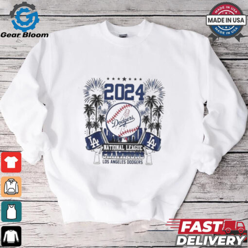 2024 National League Champions Los Angeles Dodgers Custom Name And Number Shirt