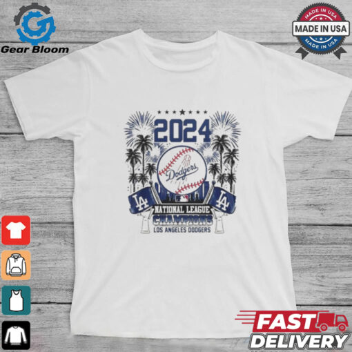 2024 National League Champions Los Angeles Dodgers Custom Name And Number Shirt