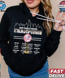 2024 World Series Champions New York Yankees Skyline Players Shirt