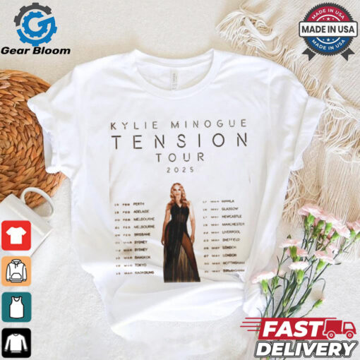 Kylie Minogue Tension Tour 2025 Hoodie T Shirt