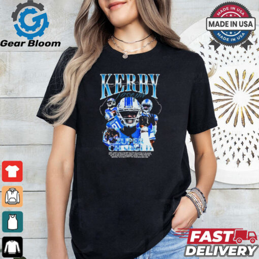 Kerby Joseph Zuper Charged Detroit Lions NFL t shirt