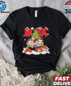 AC DC High Voltage Rock Band Celebrating Christmas 2024 T Shirt