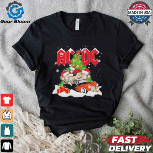 AC DC High Voltage Rock Band Celebrating Christmas 2024 T Shirt