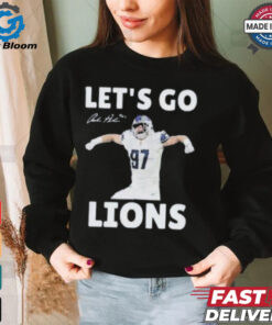 Aidan Hutchinson Let’s Go Detroit Lions NFL 2024 Signature T shirt