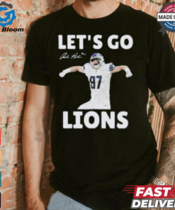 Aidan Hutchinson Let’s Go Detroit Lions NFL 2024 Signature T shirt