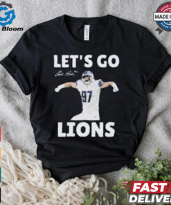 Aidan Hutchinson Let’s Go Detroit Lions NFL 2024 Signature T shirt