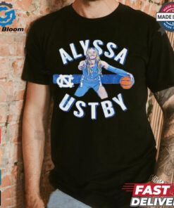 Alyssa Ustby North Carolina Tar Heels cartoon shirt