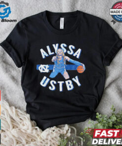 Alyssa Ustby North Carolina Tar Heels cartoon shirt