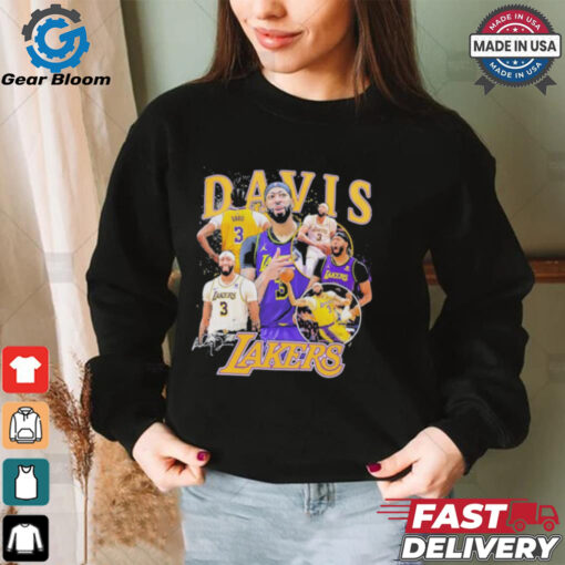 Anthony Davis Los Angeles Lakers signature multi photo player shirt