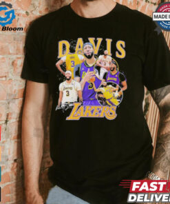 Anthony Davis Los Angeles Lakers signature multi photo player shirt