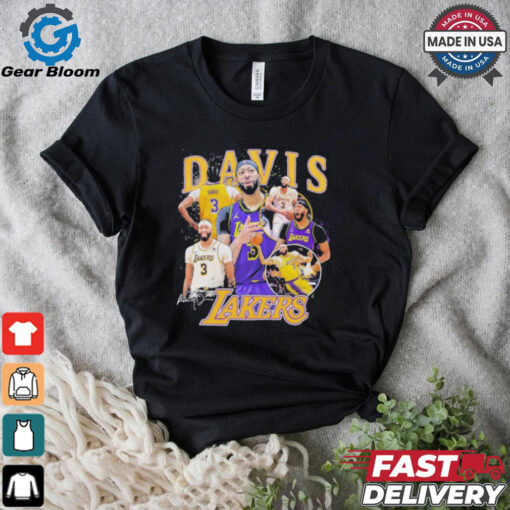 Anthony Davis Los Angeles Lakers signature multi photo player shirt