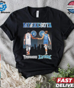 Anthony Edwards Minnesota Timberwolves X Napheesa Collier Minnesota Lynx Signatures Shirt