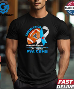 Atlanta Falcons crucial catch intercept diabetes shirt